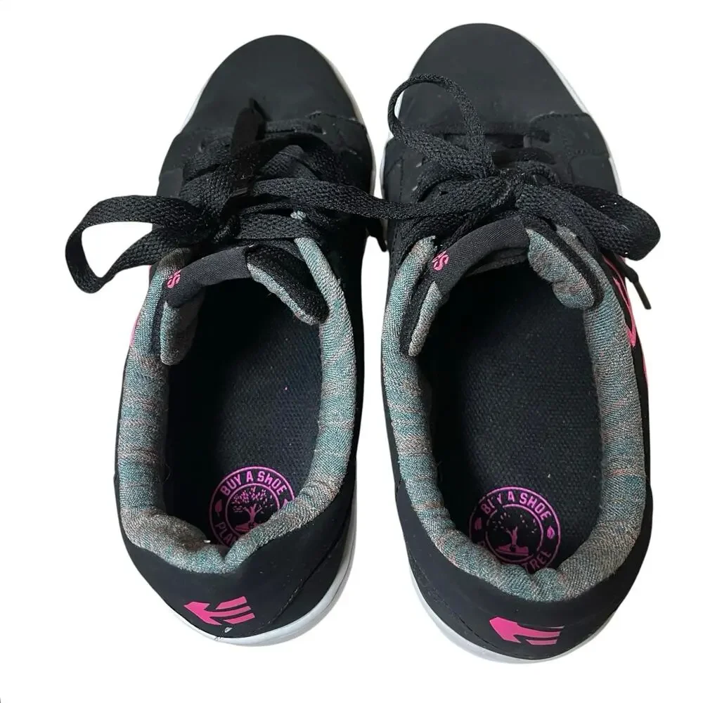 Etnies Fader LS Women Black Pink Skate Shoes Sneaker Size 9.5 Y2K Chunky